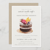 Fruit Dessert Cake Store Grand Invitation d'ouvert (Devant / Derrière)