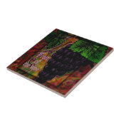 Fruit du carreau de céramique décoratif de vigne (Côté)