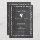 Fruit du faire-part de mariage de tableau d'esprit (Devant / Derrière)