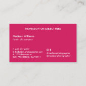 Fruit élégant tendance moderne Carte de visite d'a (Dos)