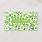 Fruit élégant tendance moderne Carte de visite d'a (Devant)