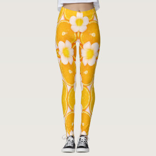 Fruit en bloem moderne trendy kunst leggings
