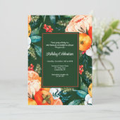 Fruit en Bloemen Uitnodiging (Staand voorkant)