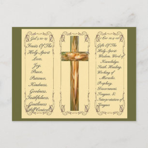 Fruit en geschenken van de Heilige Geest Postkaart