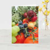 Fruit en Groenten Kaart (Gele Bloem)