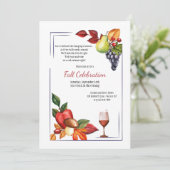 Fruit- en wijnpartij kaart (Staand voorkant)