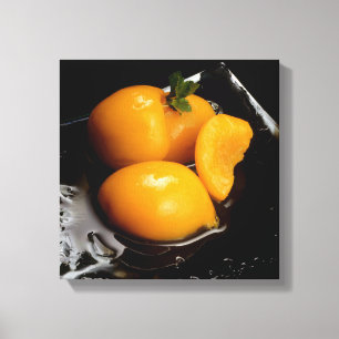 fruit encore vie toile carré noir