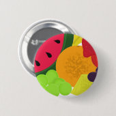 Fruit Explosie Ronde Button 5,7 Cm (Voorkant /achterkant)