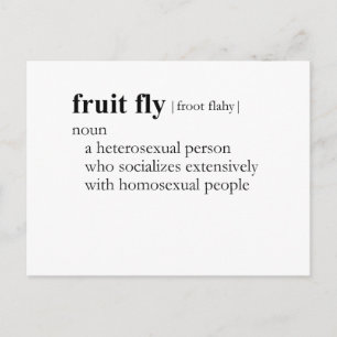FRUIT FLY (definitie) Briefkaart