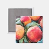 Fruit frais - Aimant de pêche (Recto/Verso)