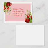 Fruit fraise Merci Cartes (Devant / Derrière)