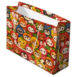Fruit Friends Parade Schattige Chibi Dieren Groot Cadeauzakje