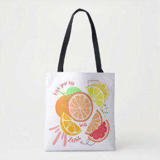 Fruit-geïnspireerd leven met het thema Zest Citrus Draagtas
