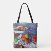 Fruit, glas en appelen, Cezanne Draagtas (Achterkant)