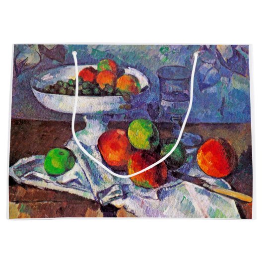 Fruit, glas en appelen, Cezanne Groot Cadeauzakje (Voorkant)