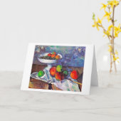 Fruit, glas en appelen, Cezanne Kaart (Gele Bloem)