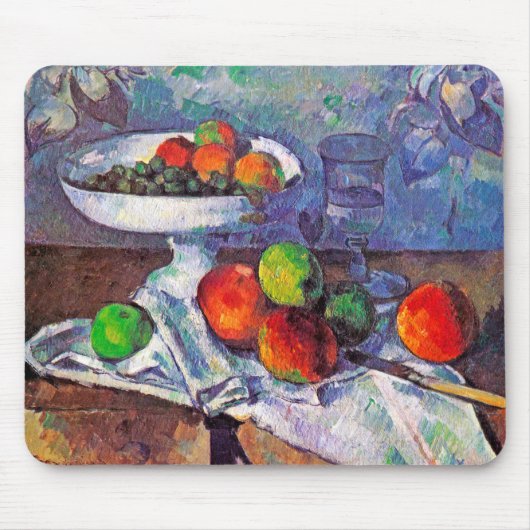 Fruit, glas en appelen, Cezanne Muismat (Voorkant)