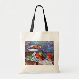 Fruit, glas en appelen, Cezanne Tote Bag