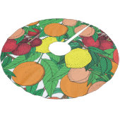 Fruit Hand getrokken schets patroon Kerstboom Rok (Gekanteld)