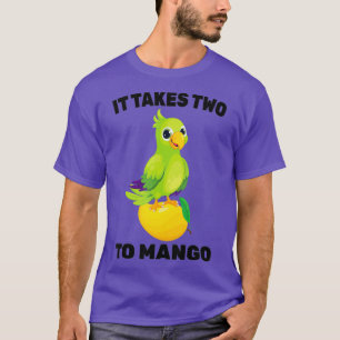 fruit - het kost twee keer mango - papegaaivogel - t-shirt