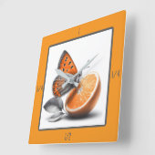 Fruit - Horloge murale papillon (Angle)