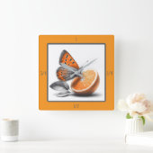 Fruit - Horloge murale papillon (Maison)