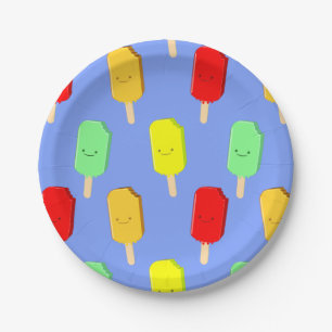 Fruit-ijspatroon Papieren Bordje