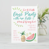 Fruit Invitation de fête à thème - Anniversaire de (Debout devant)