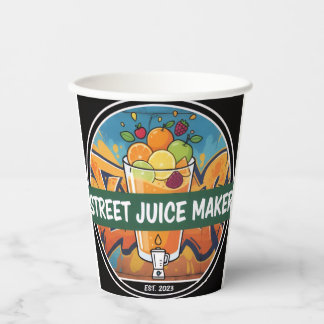 Fruit juice papieren bekers