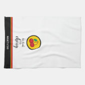 Fruit Kersen Rood Geel Eenvoudig Grappig Theedoek (Horizontaal)