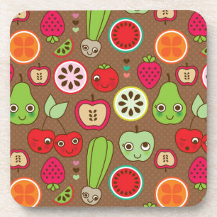 Fruit Kitchen Pattern Drankjes Onderzetter