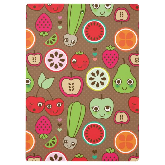 Fruit Kitchen Pattern Klembord (Achterkant)