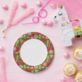 Fruit Kitchen Pattern Papieren Bordje (Feest)