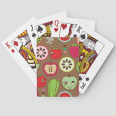 Fruit Kitchen Pattern Pokerkaarten (Achterkant)