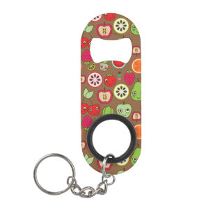 Fruit Kitchen Pattern Sleutelhanger Flessenopener