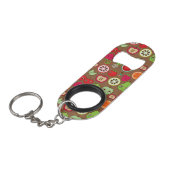 Fruit Kitchen Pattern Sleutelhanger Flessenopener (Voorkant Gekanteld)