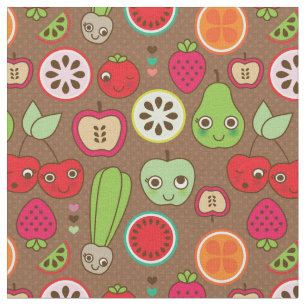 Fruit Kitchen Pattern Stof