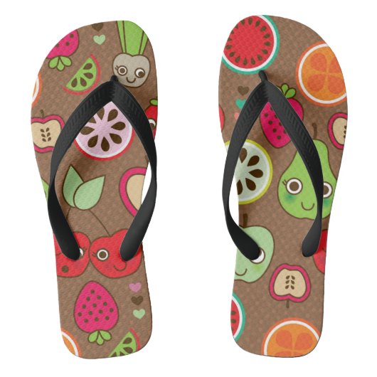 Fruit Kitchen Pattern Teenslippers (Voetbed)