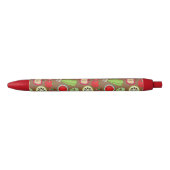 Fruit Kitchen Pattern Zwarte Inkt Pen (Voorkant)