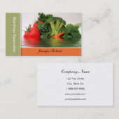 Fruit - légume dans des cartes de visite de l'eau (Devant / Derrière)