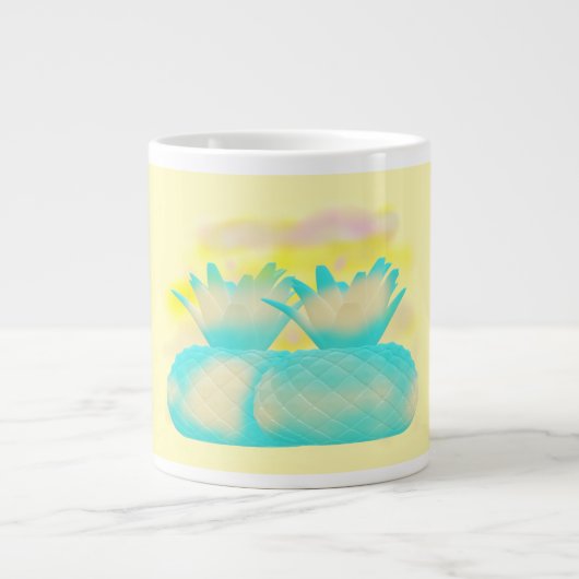 Fruit loop art mistige magische ananas extra grote beker (Voorkant)