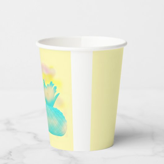 Fruit loop art mistige magische ananas papieren bekers (Links)