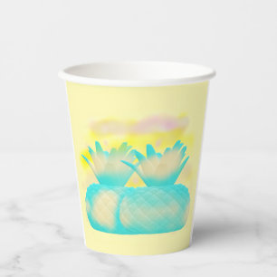 Fruit loop art mistige magische ananas papieren bekers