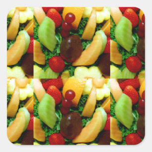 Fruit Lover_ Vierkante Sticker