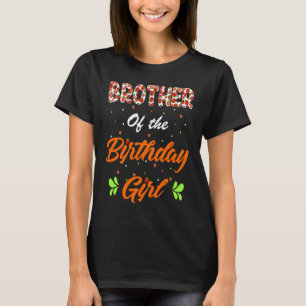 Fruit Lovers brother of the Birthday Girl Strawber T-shirt