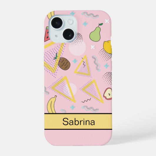 Fruit Memphis Motif rose (Verso)