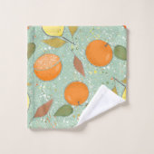 Fruit motif aux citrons, oranges (Gant de toilette)