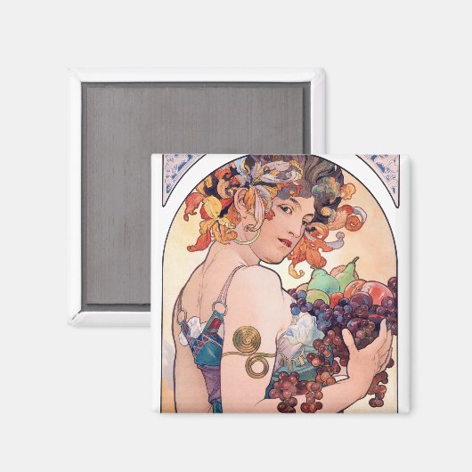 Fruit, Mucha Magneet (Voorkant / Achterkant)