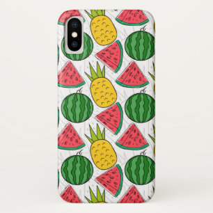Fruit naadloos patroon   Fruit oppervlak patroon 1 iPhone X Hoesje