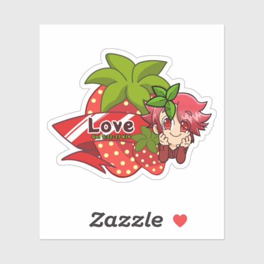 Fruit of the Spirit Love Chibi Verse Sticker (Vel)